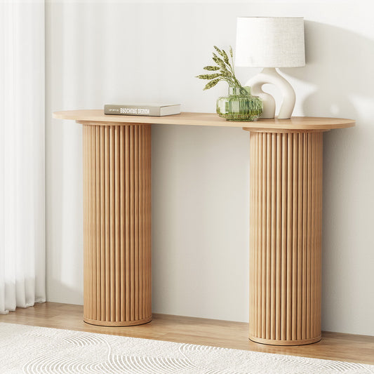 Blake Console Table Oval 115CM Pine