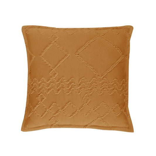 Tufted Microfibre Super Soft Cushion Cover -CARAMEL