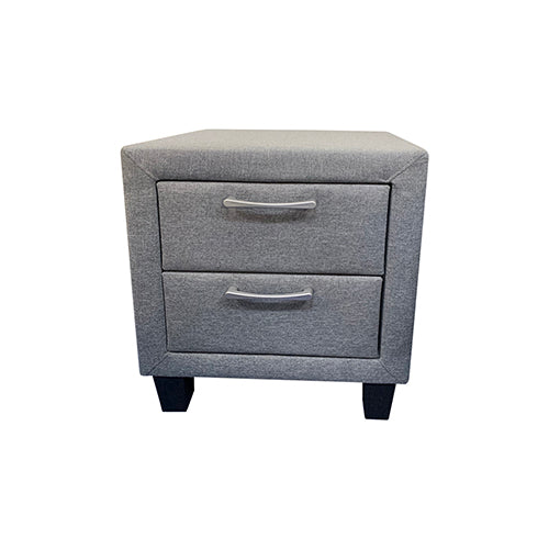 King Size 4 Piece Bedroom Suite with Base Drawers - Light Grey