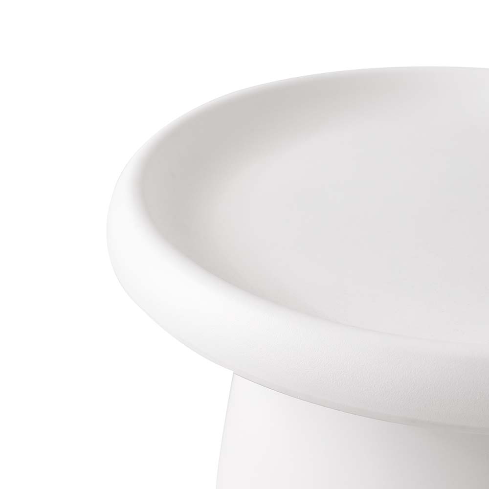 Nordic Mushroom Round Small Side Table 50CM - White