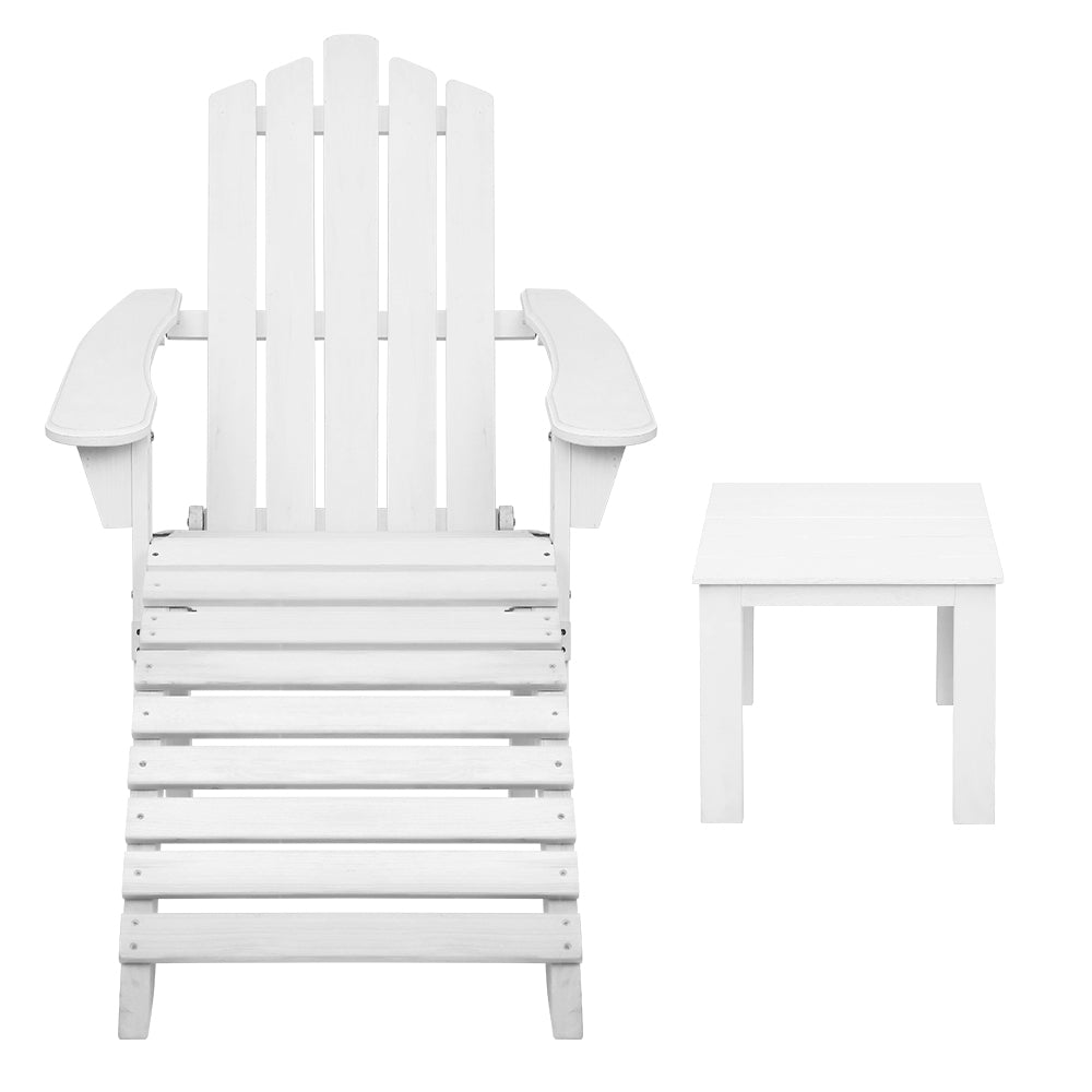 Garden Outdoor Sun Lounge Beach Chairs with side table