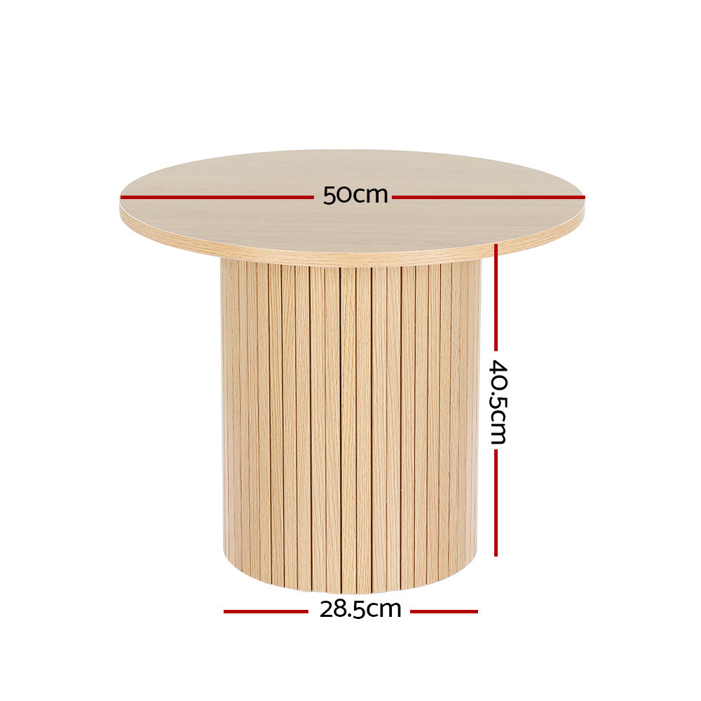 PIIA Round Fluted Base Coffee Table