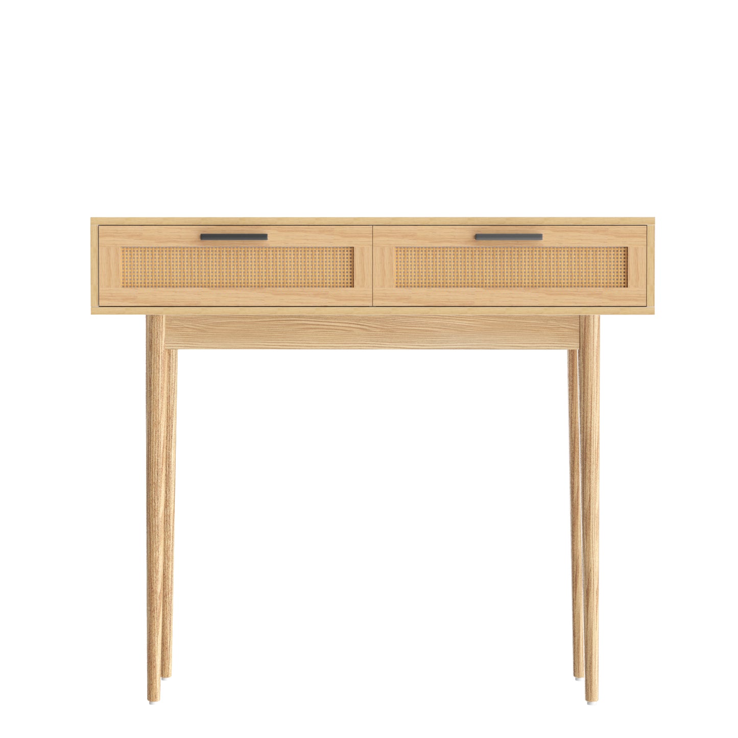 Rattan Console Table 2 Drawers