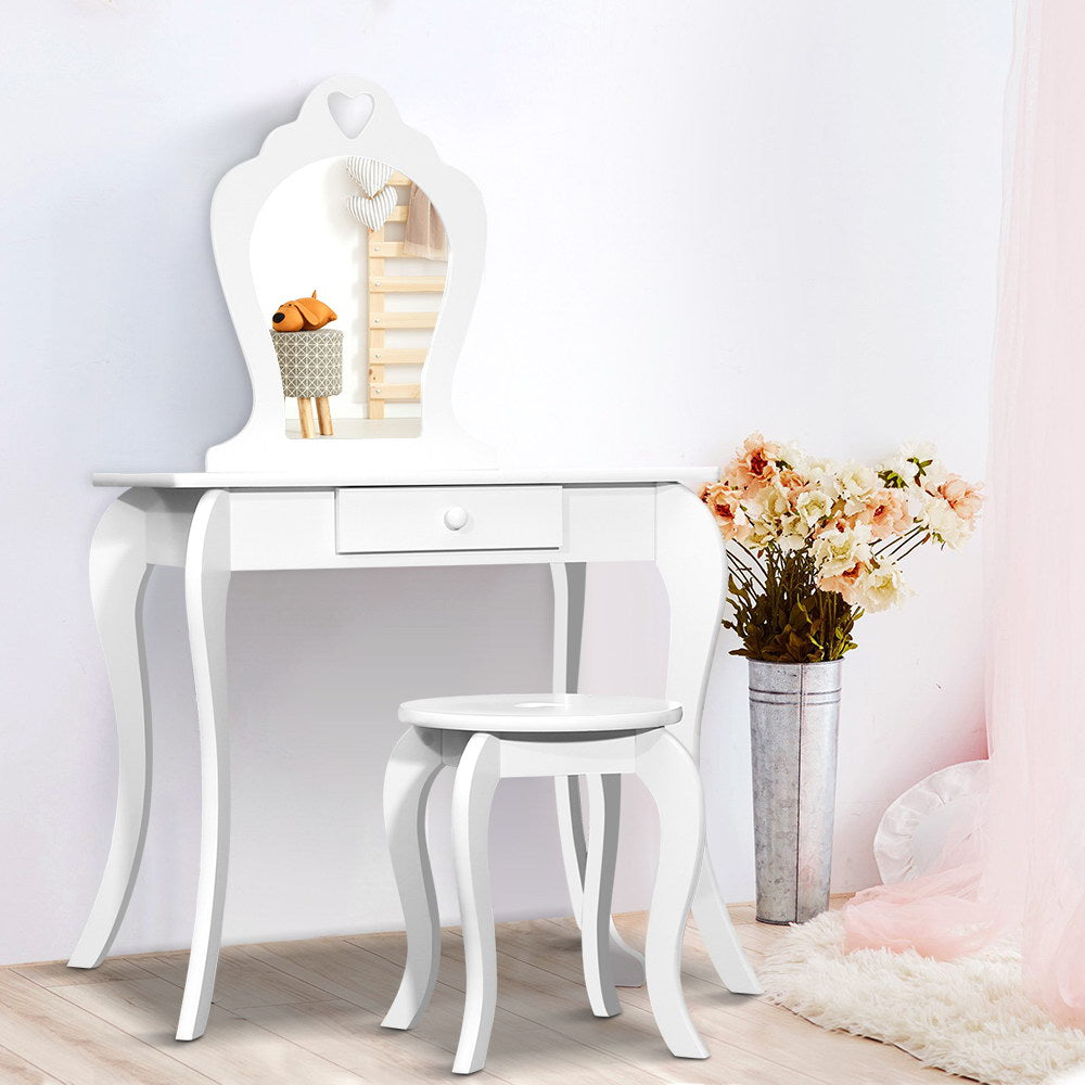 Keezi Kids Vanity Dressing Table - White