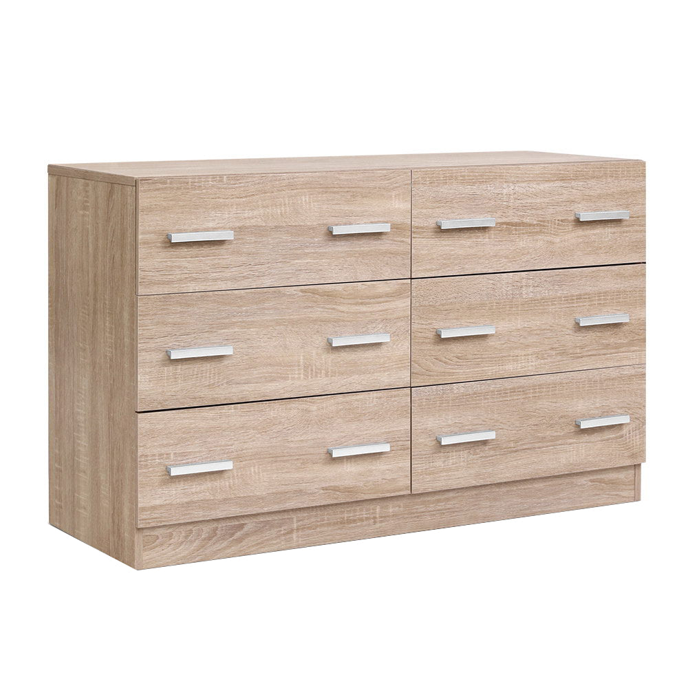6 Chest of Drawers Lowboy - Wood