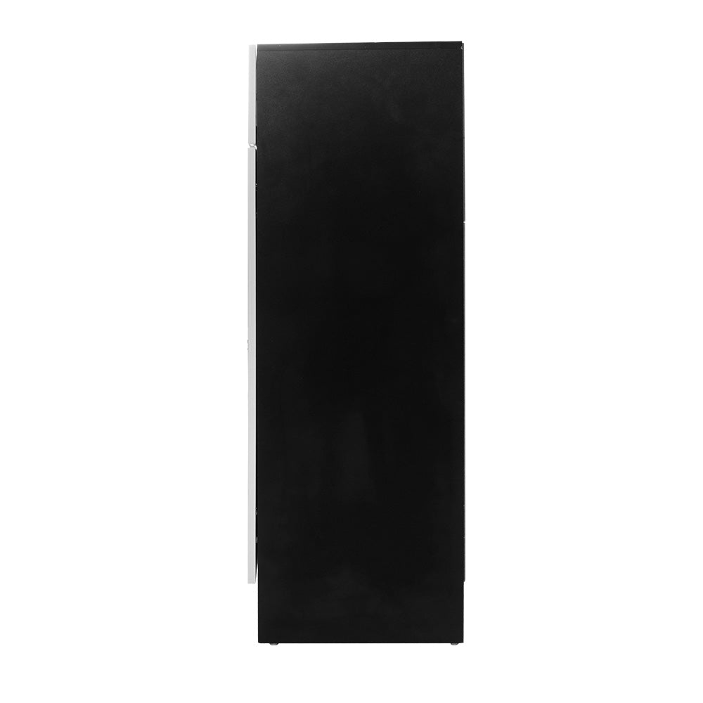 High Gloss Shoe Cabinet 120cm - Black & White