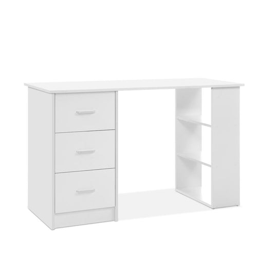 3 Draw Office Desk 120cm - White