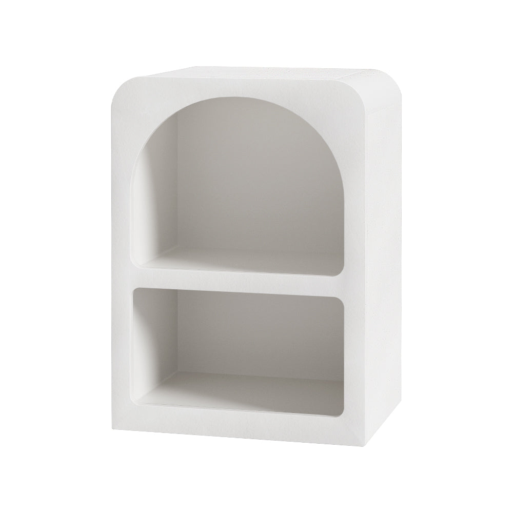 ARCHED Bedside Table Shelves - White