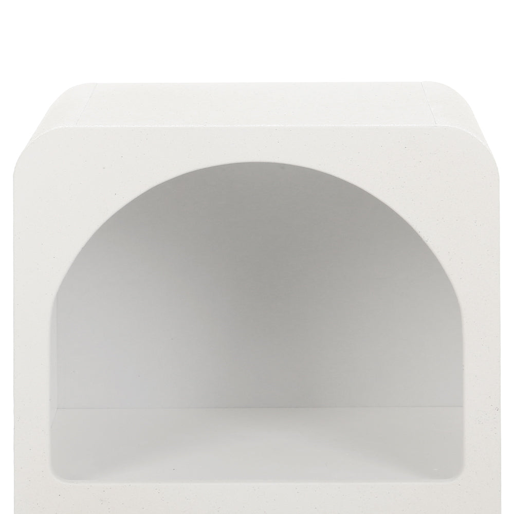 ARCHED Bedside Table Shelves - White