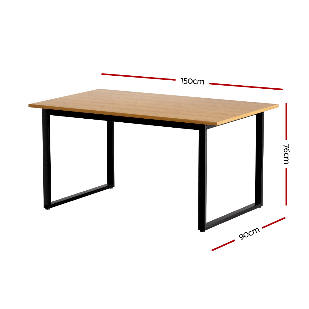 6 Seater Rectangular Wooden Dining Table 150CM