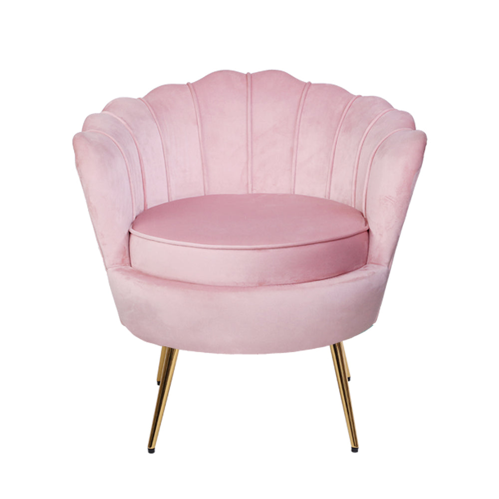 Artiss Retro Armchair - Sofa Pink