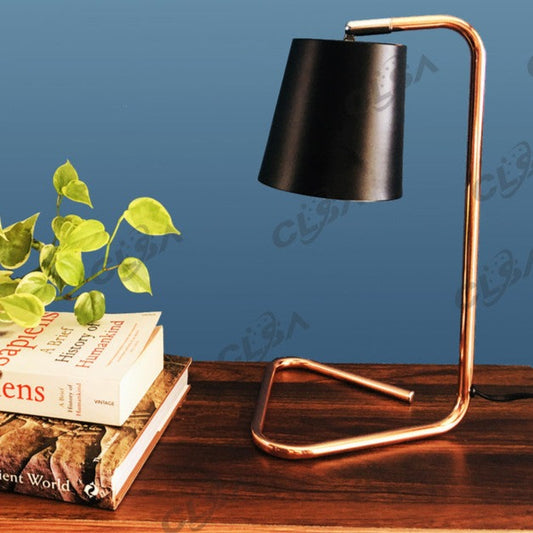 2 x Table Light With Triangle Metal Base with Copper Plating
