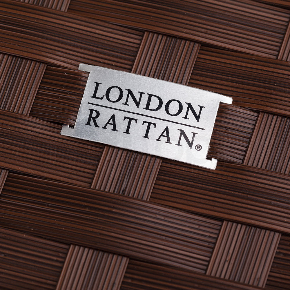 LONDON RATTAN 8pc Outdoor Lounge Wicker Set - Brown