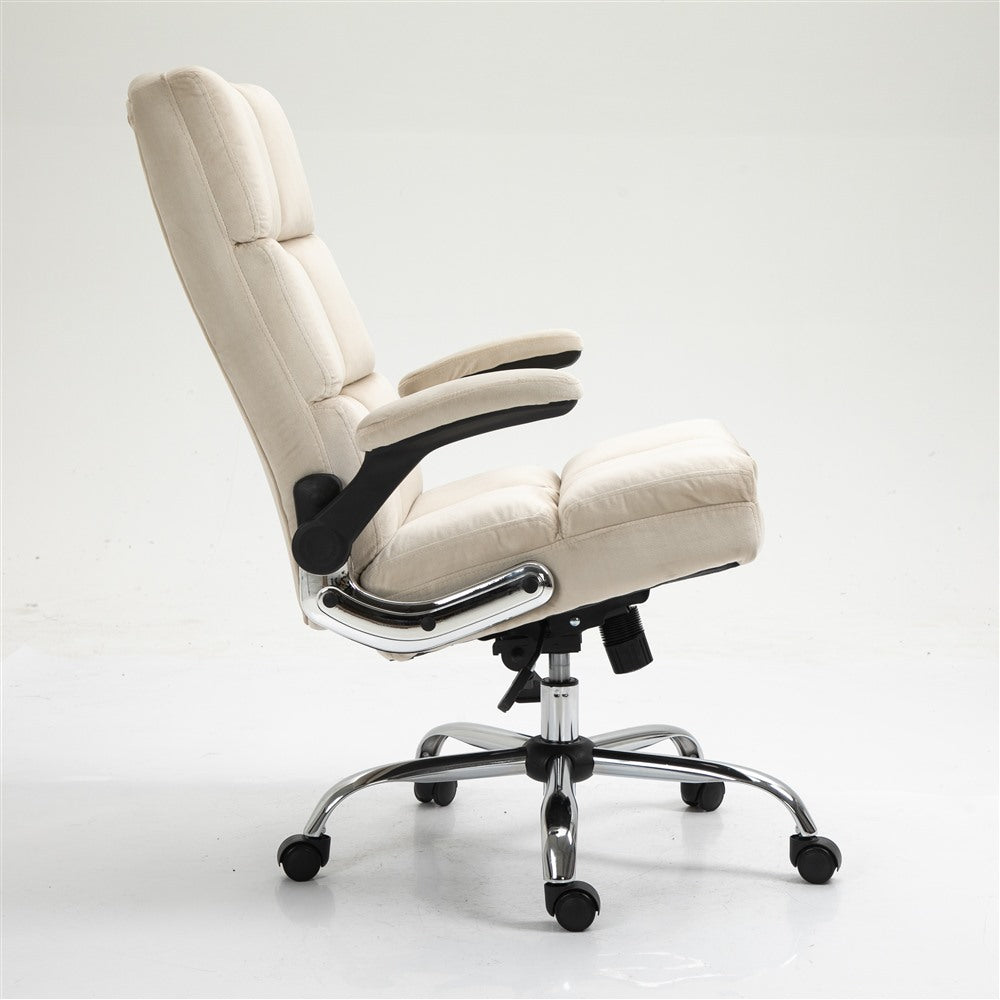 Velvet Swivel Adjustable Office Chair