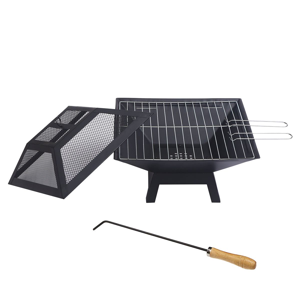 Wallaroo Portable Outdoor Fire Pit for BBQ, Grilling, Cooking, Camping