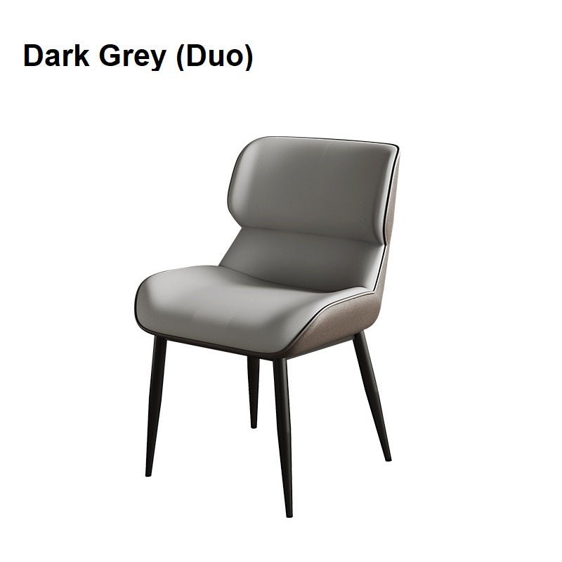 Italian Minimal Dining Chairs - Dark Grey