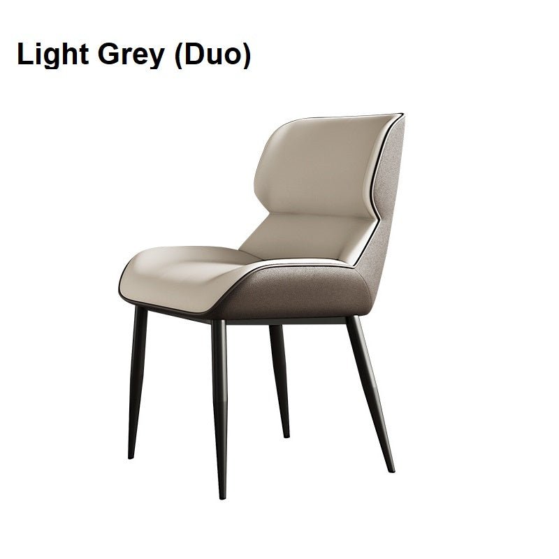 Italian Minimal Dining Chairs - Light Grey