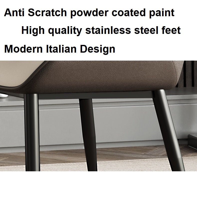 Italian Minimal Dining Chairs - Light Grey