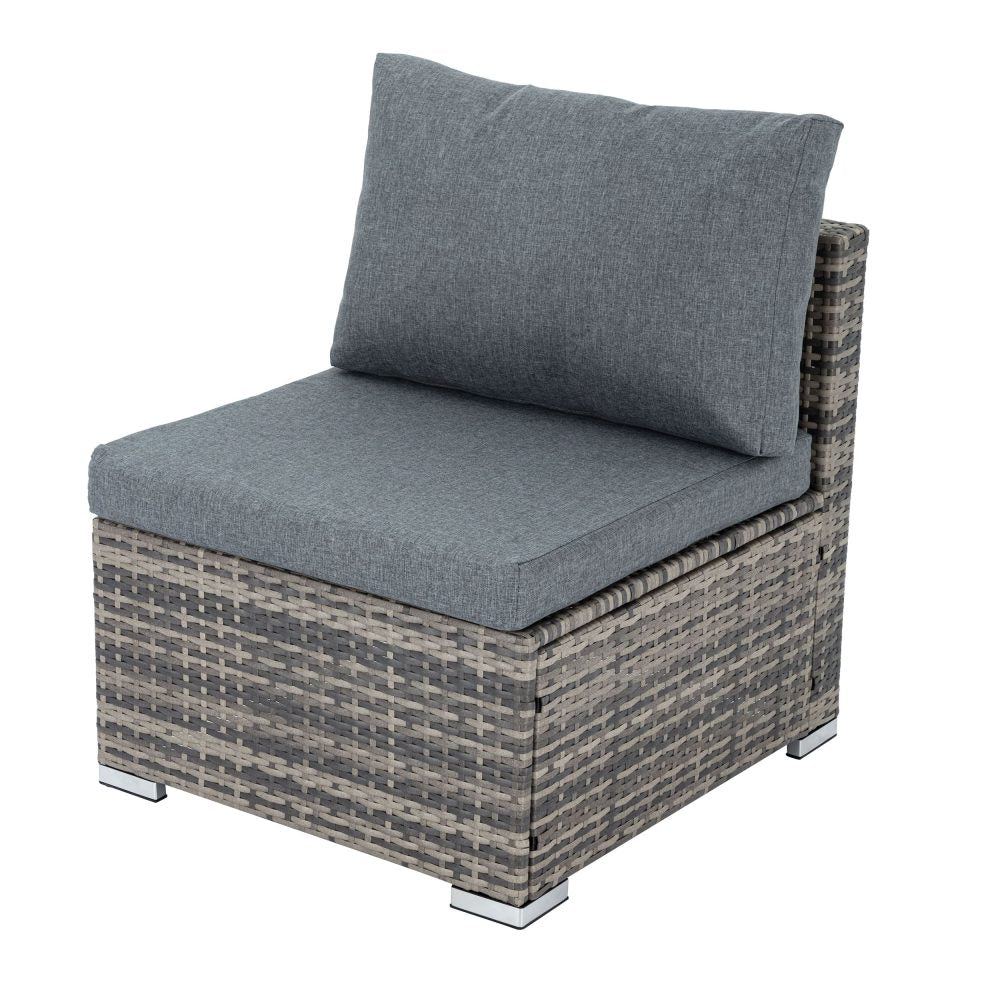 6PCS Outdoor Modular Lounge Sofa - Grey