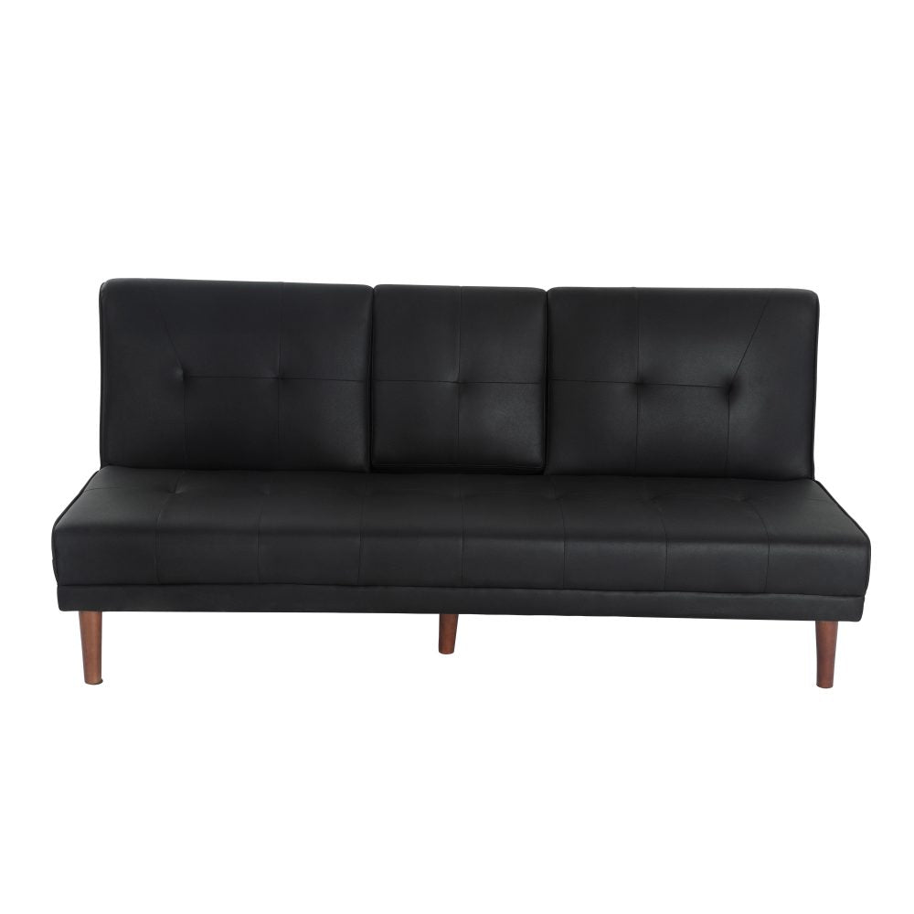 3 Seater Adjustable Sofa Bed - Black