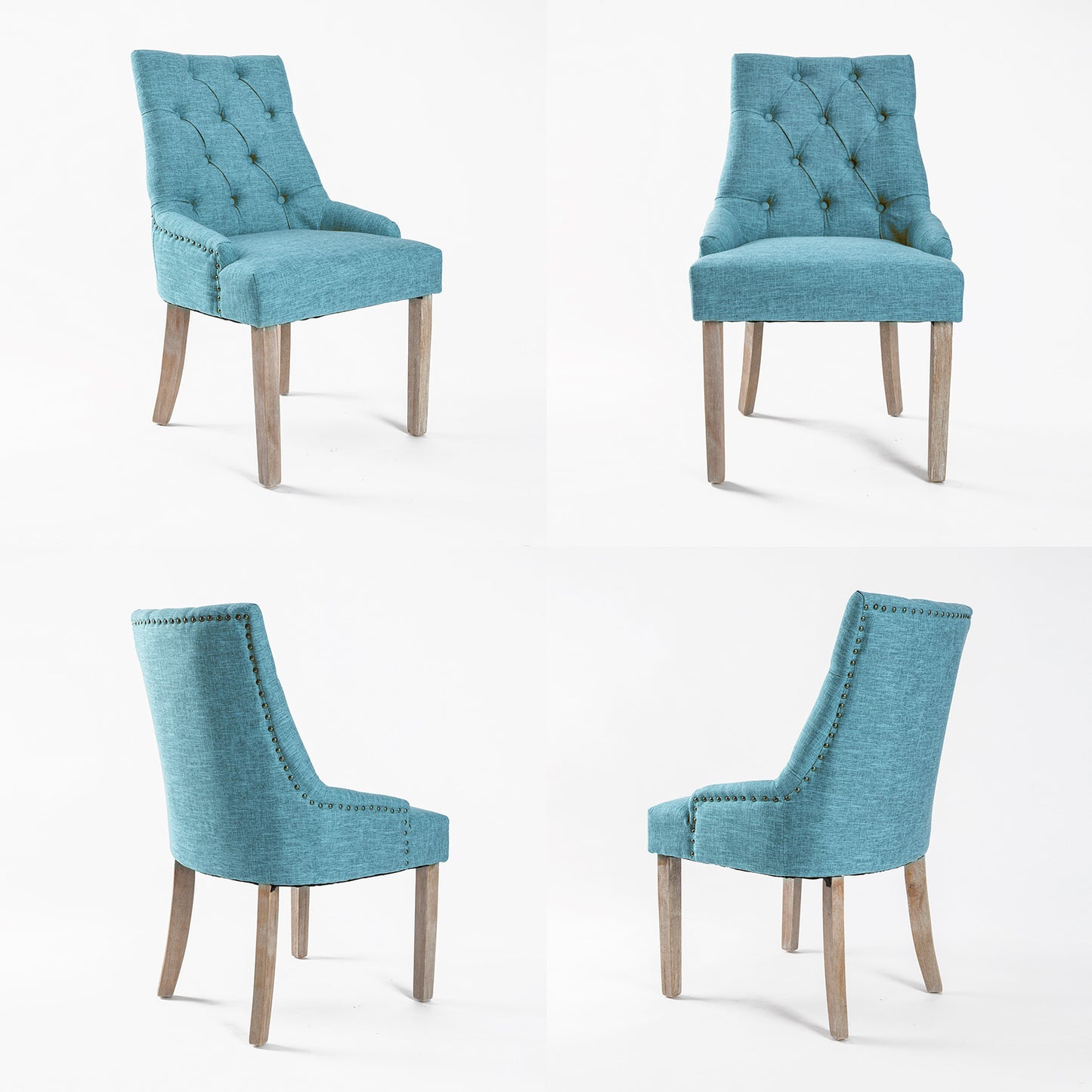 La Bella 4 Set French Provincial Dining Chair - Blue