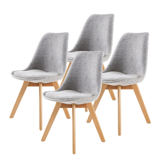 La Bella 4 Set Grey Retro Dining Chairs