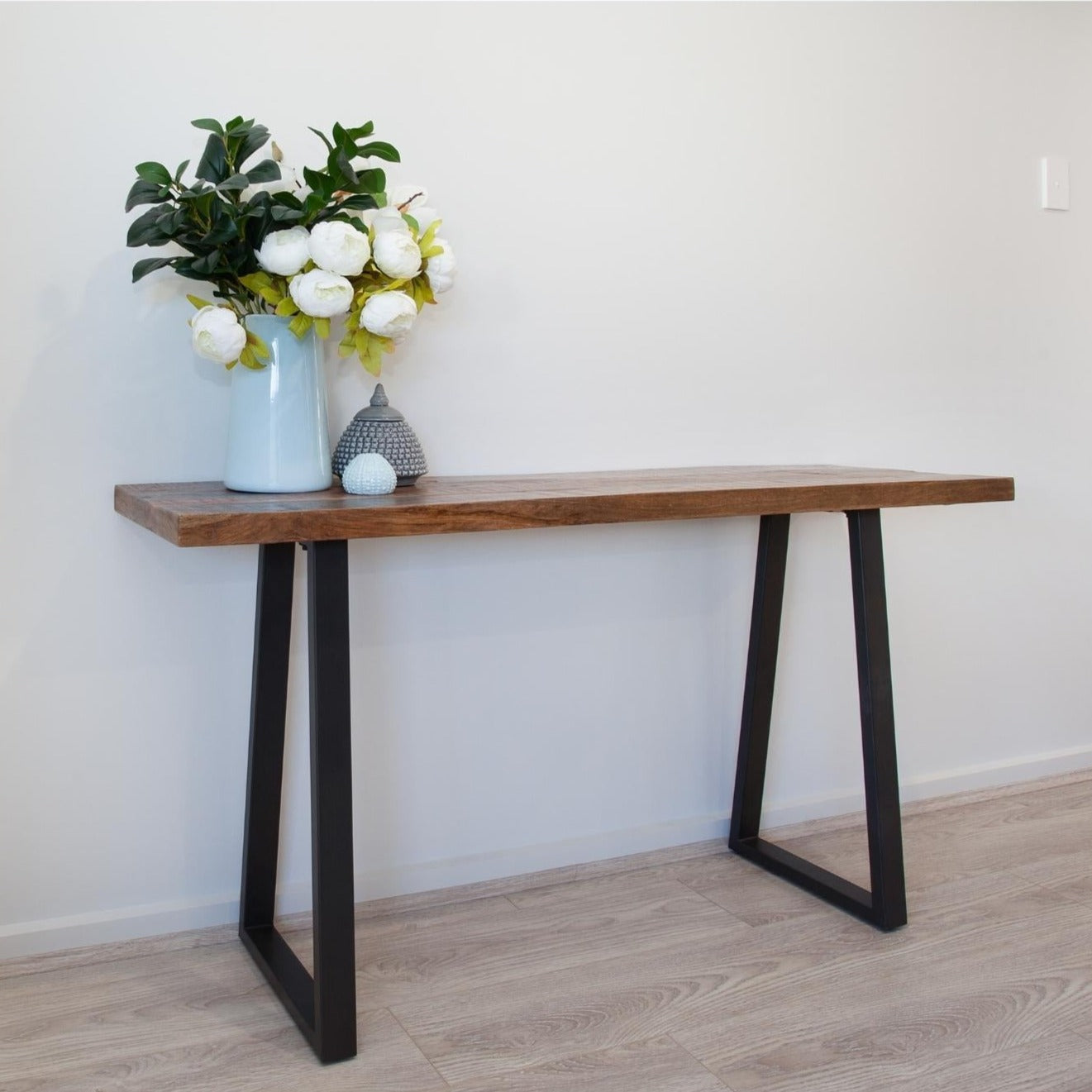 Begonia Live Edge Solid Mango Wood Console Table 140cm