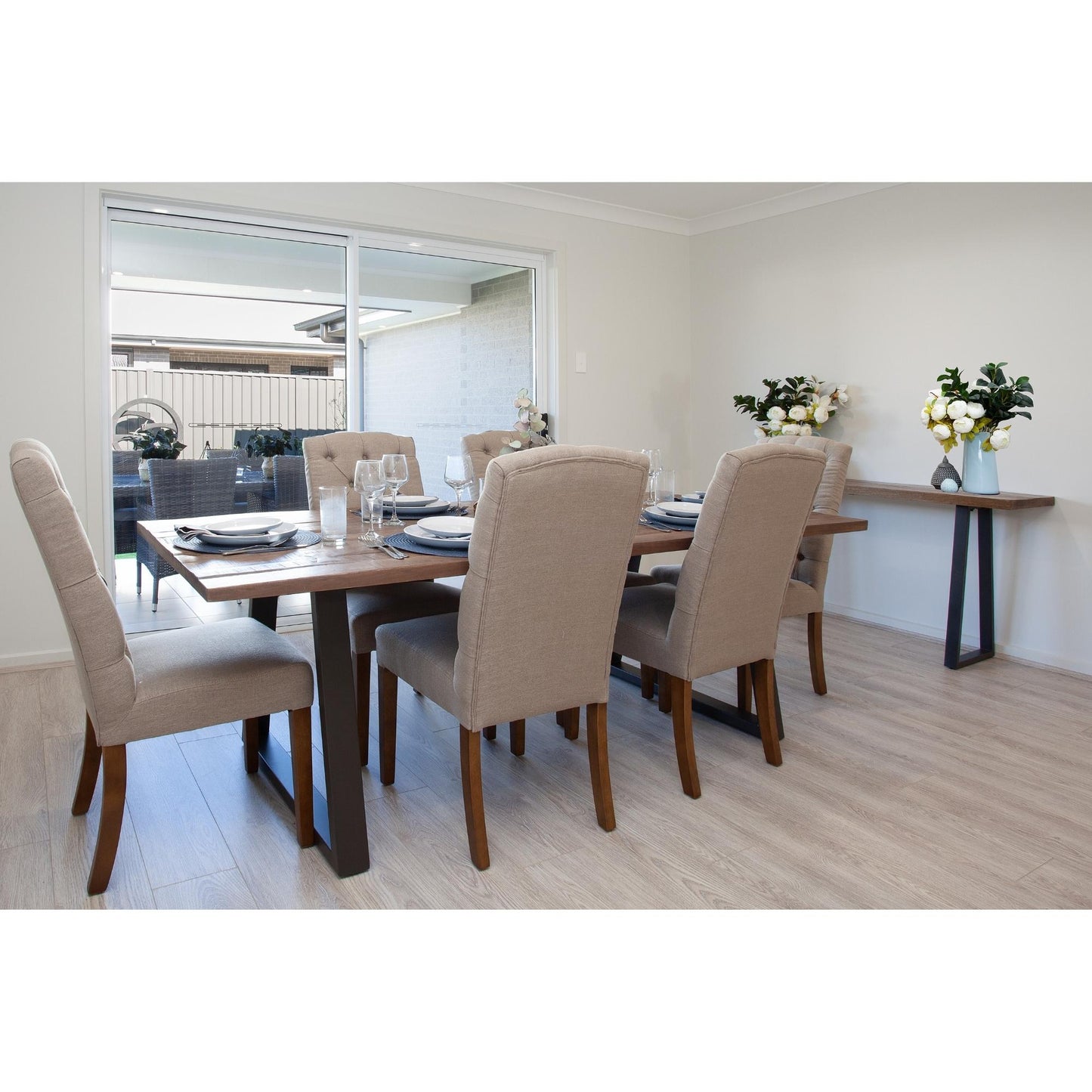 Begonia Live Edge Solid Mango Wood Dining Table 180cm