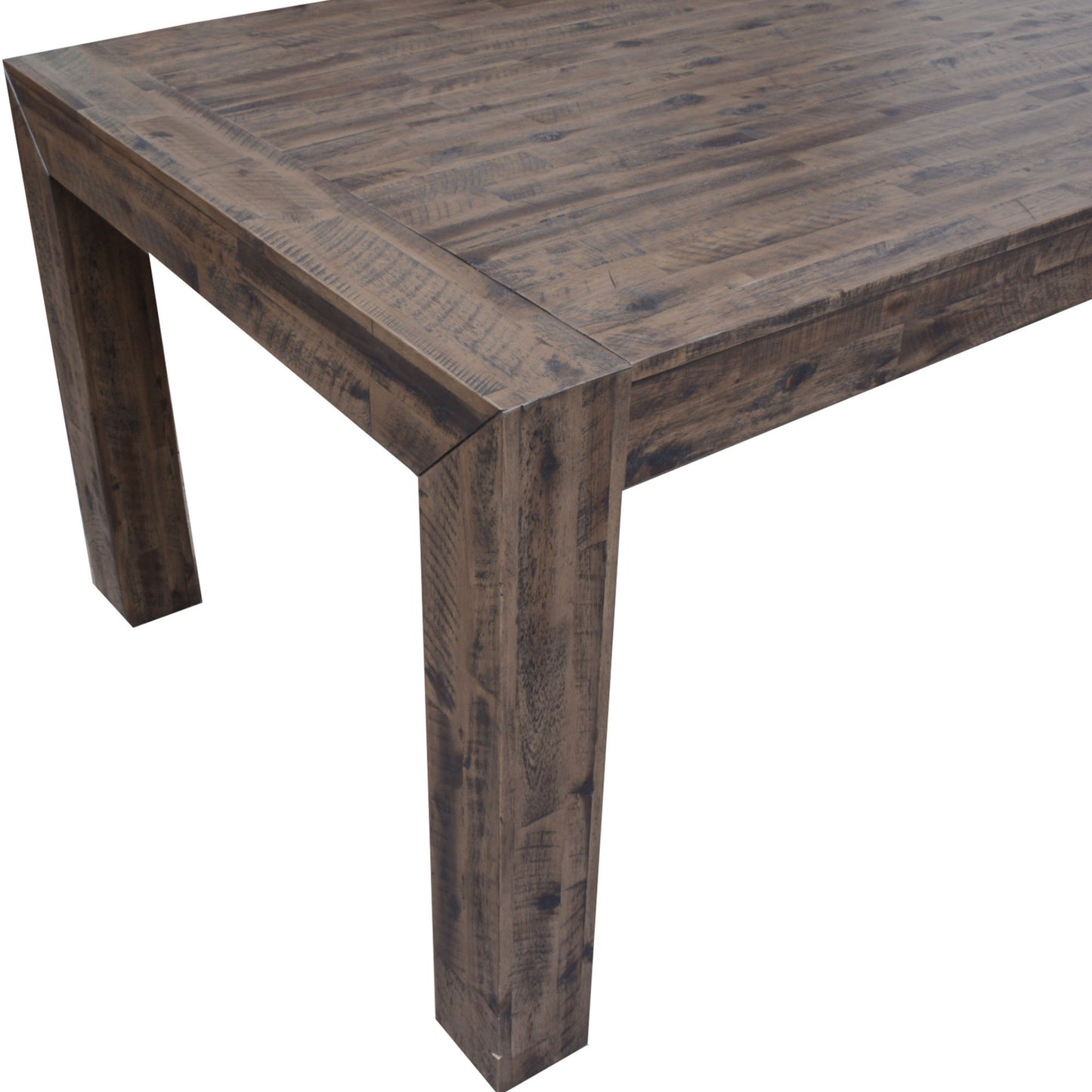 Solid Acacia Timber Wood Dining Table 210cm  - Stone Grey