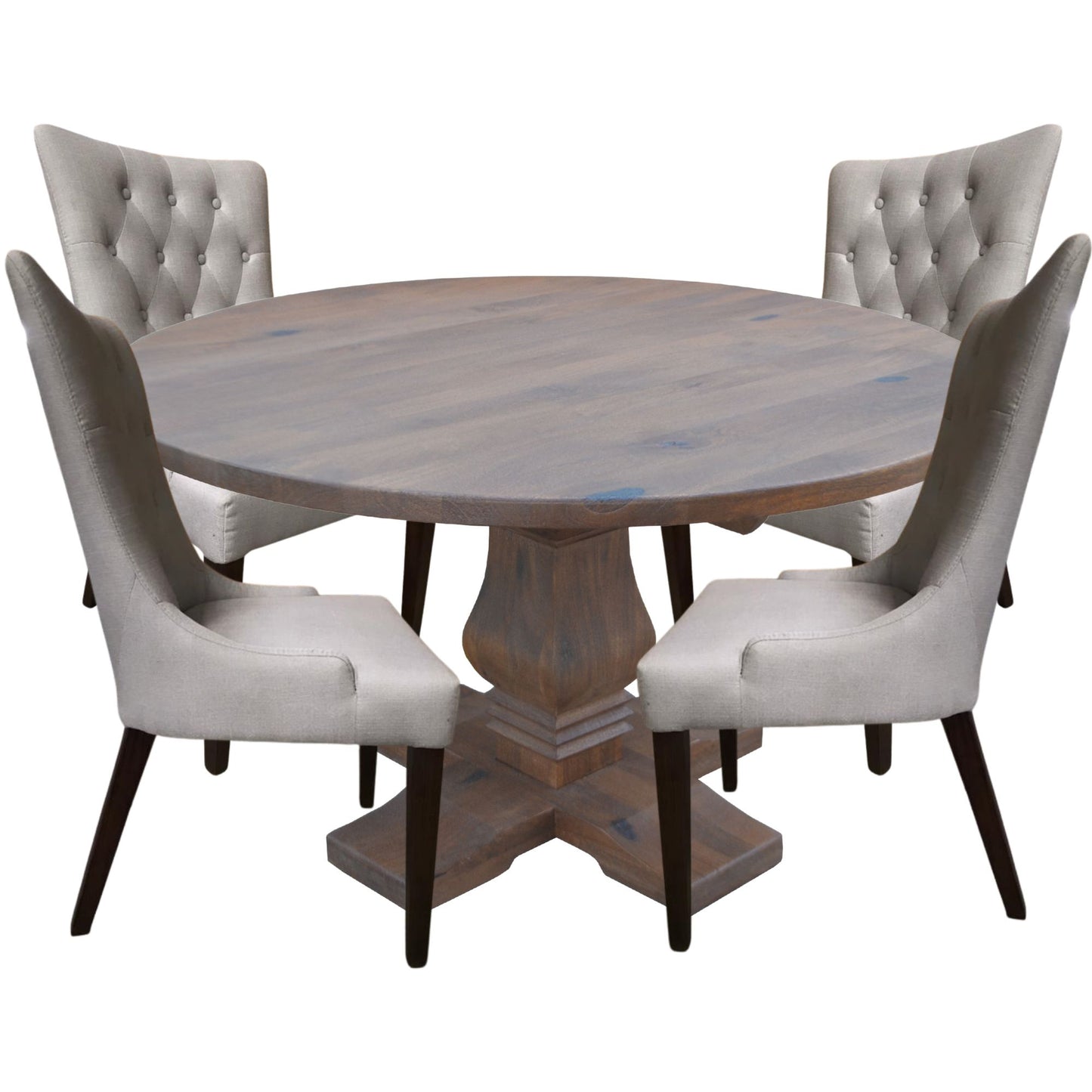 Florence 5pc French Provincial Round Dining Table 135cm