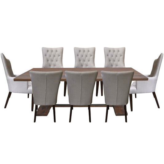 Florence 9pc French Provincial Dining Table Set 230cm