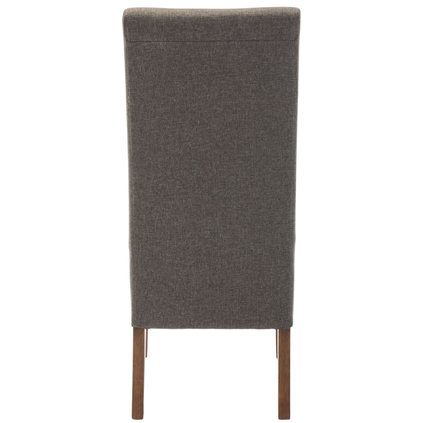 Aksa Fabric Upholstered Dining Chair Set of 4 Solid Pine Wood - Grey