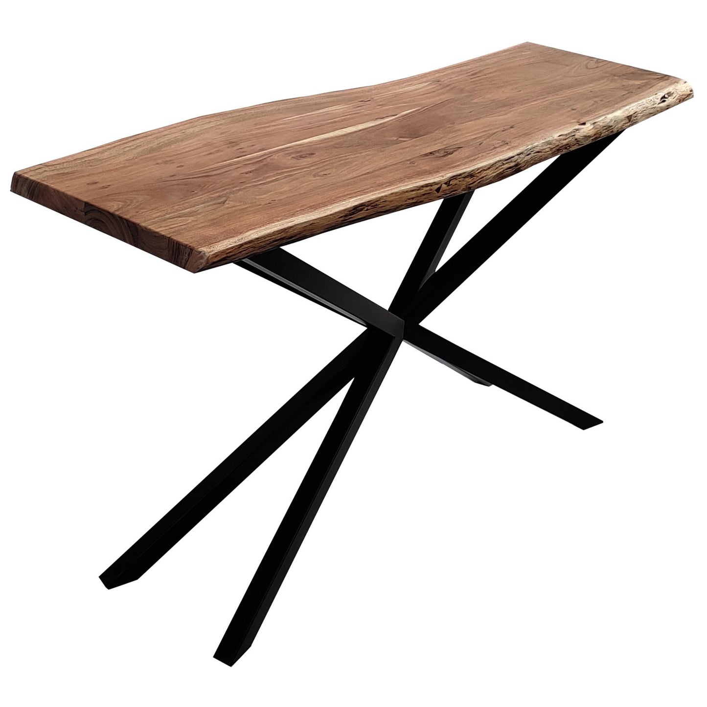 Lantana Solid Acacia Wood Side Table 140cm  - Natural