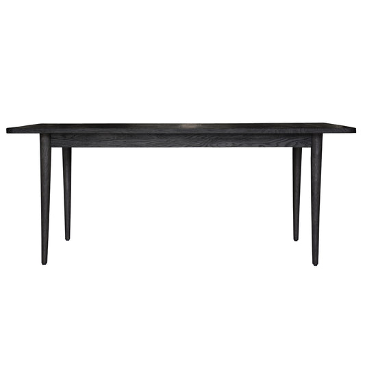 Claire Dining Table 180cm Solid Oak Wood  - Black