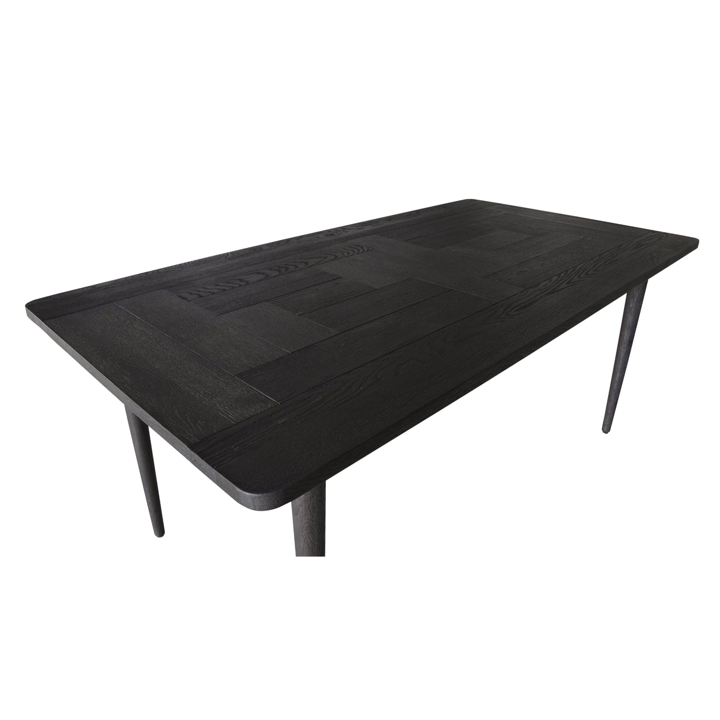 Claire Dining Table 180cm Solid Oak Wood  - Black