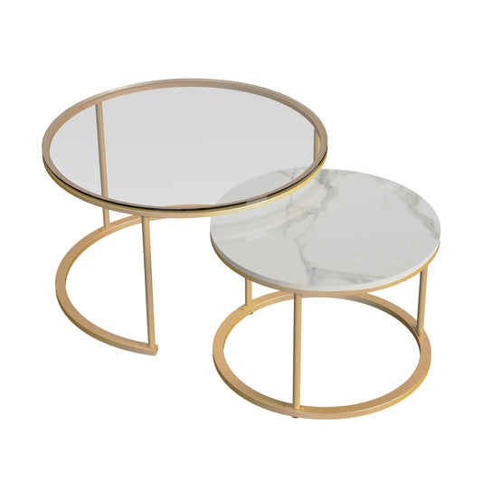 Interior Ave Elle Luxe Nested Coffee Table - Gold