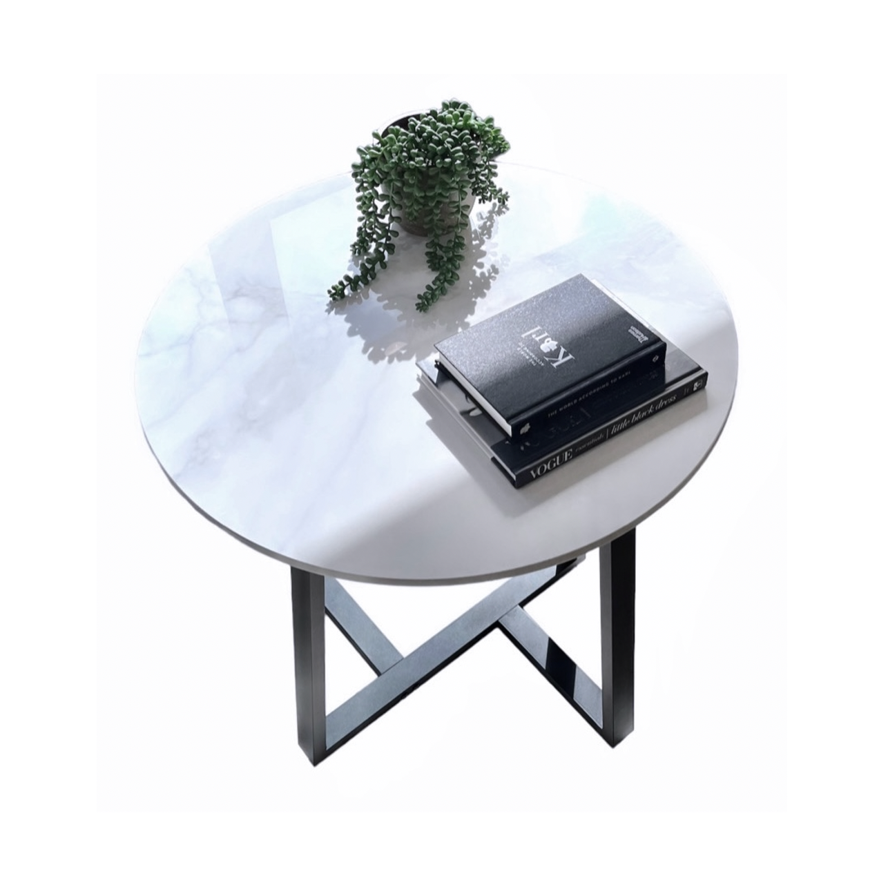 Interior Ave - Sienna Marble Stone Top Side Table