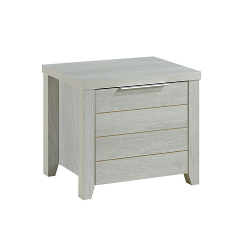 Bedside Table 2 drawers bedside table - White Ash