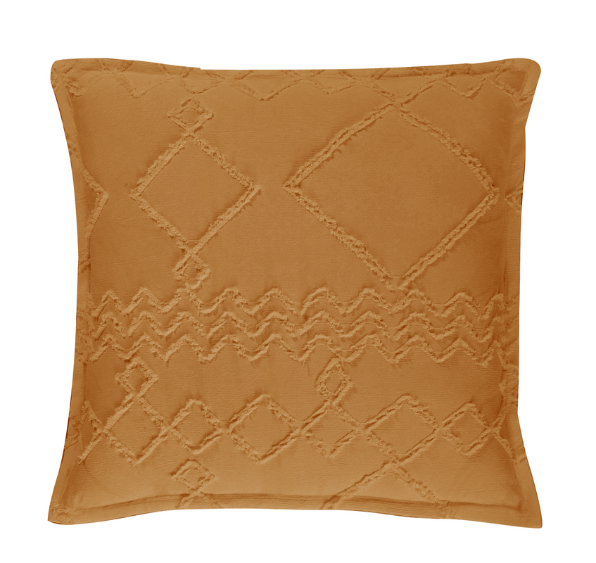 Tufted Microfibre Super Soft Cushion Cover -CARAMEL