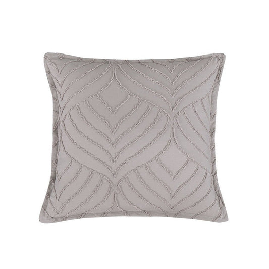 Tufted Microfibre Super Soft Twin Pack Standard Pillowcase -BEIGE