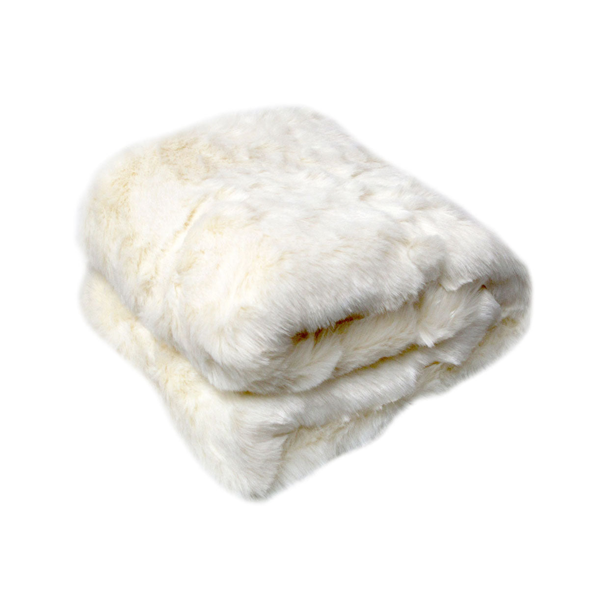 Polar Bear Luxury Faux Fur Throw Rug