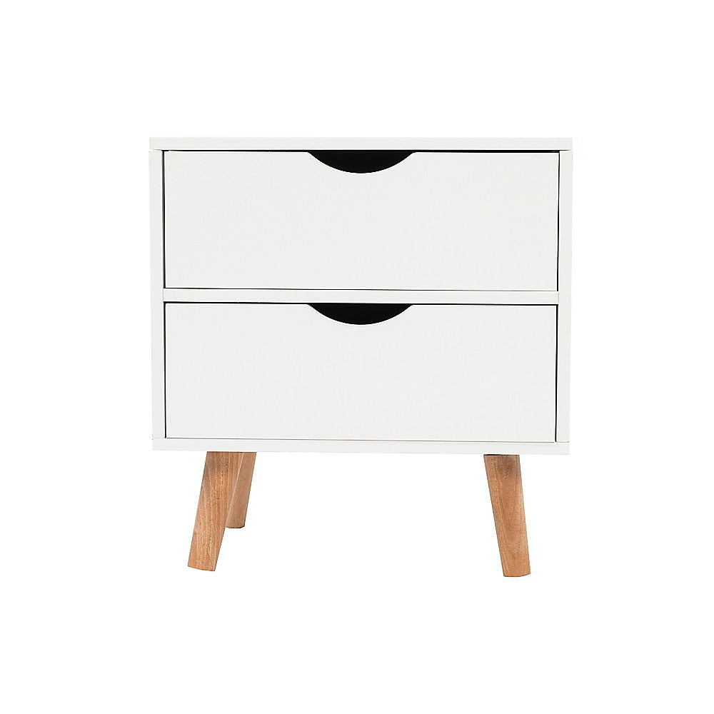 Bedside Tables Drawers - White