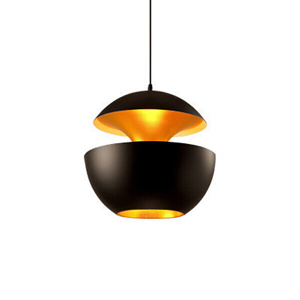 Small Modern Lamp LED Chandelier Ceiling Hanging Pendant Light - Black