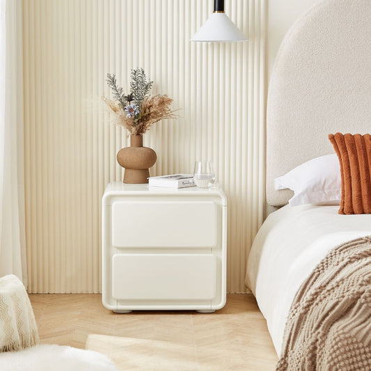 Astrid Bedside Table - White