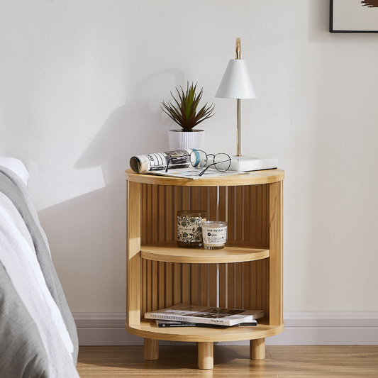 Henley Round Wooden Side Table