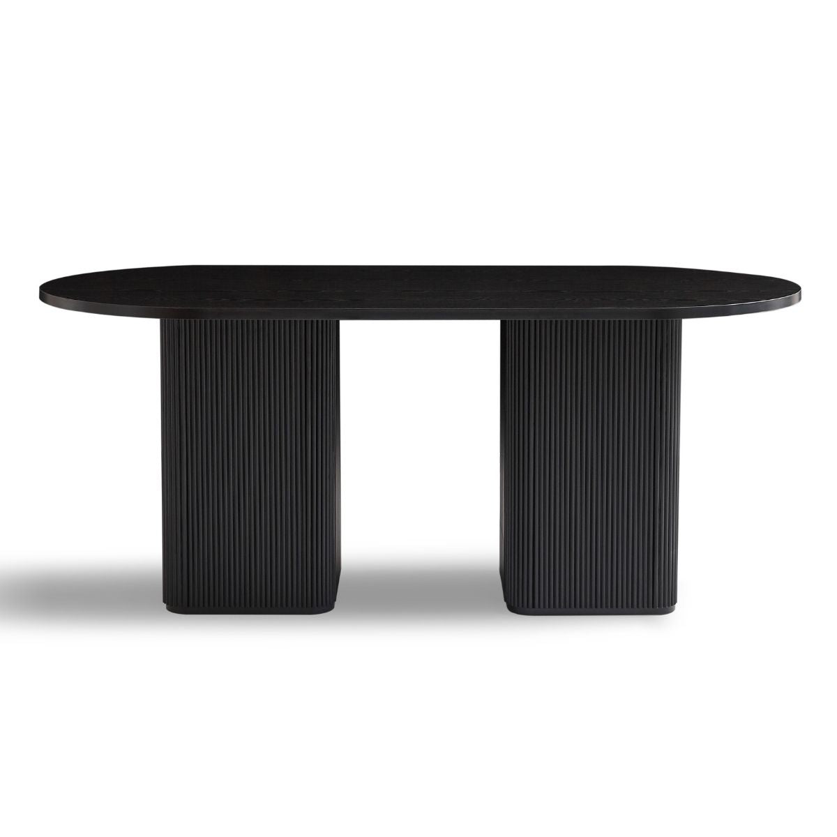 Kate 6 Seater Column Dining Table - Black